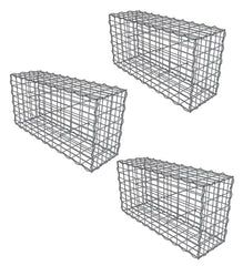 Lot de 3 Gabions 100x30x50cm