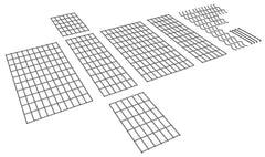 Lot de 10 Gabions 100x30x50cm