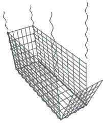 Lot de 10 Gabions 100x30x50cm