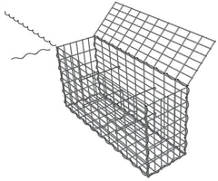 Lot de 10 Gabions 100x30x50cm