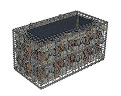Jardinière Gabion 100x50x50cm